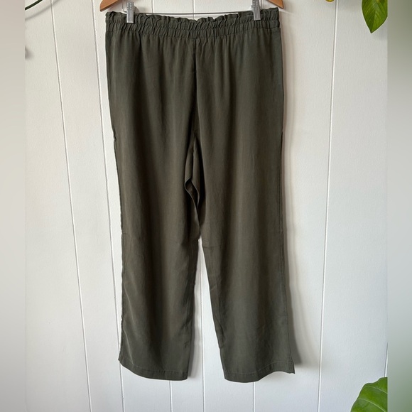 BNWT Esprit Dark Green Khaki Relaxed Fit Pants | Size 10 - Picture 3 of 4
